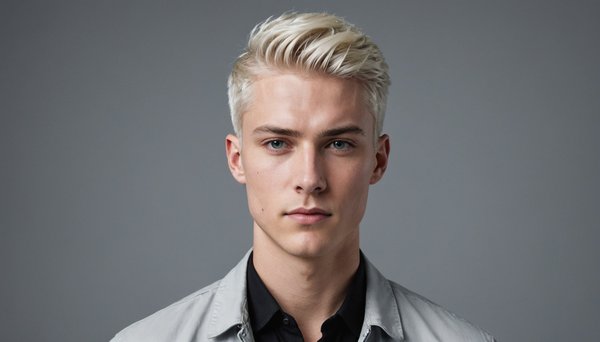 Blond platine homme dégradé : révélez votre style audacieux !